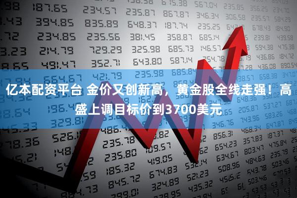 亿本配资平台 金价又创新高，黄金股全线走强！高盛上调目标价到3700美元