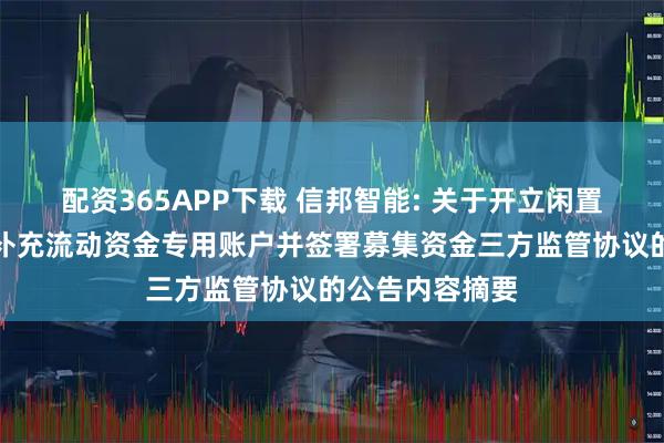 配资365APP下载 信邦智能: 关于开立闲置募集资金暂时补充流动资金专用账户并签署募集资金三方监管协议的公告内容摘要
