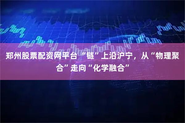 郑州股票配资网平台 “链”上沿沪宁,从“物理聚合”走向“化学融合”