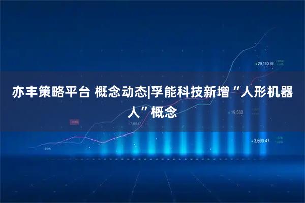 亦丰策略平台 概念动态|孚能科技新增“人形机器人”概念