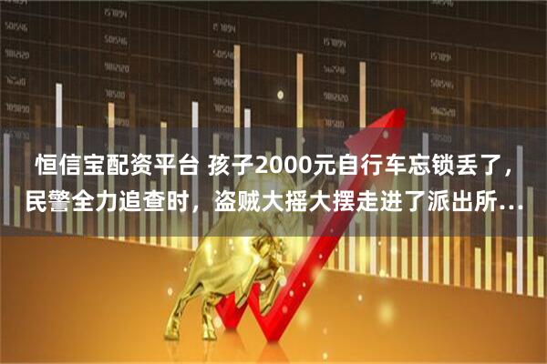 恒信宝配资平台 孩子2000元自行车忘锁丢了,民警全力追查时,盗贼大摇大摆走进了派出所…